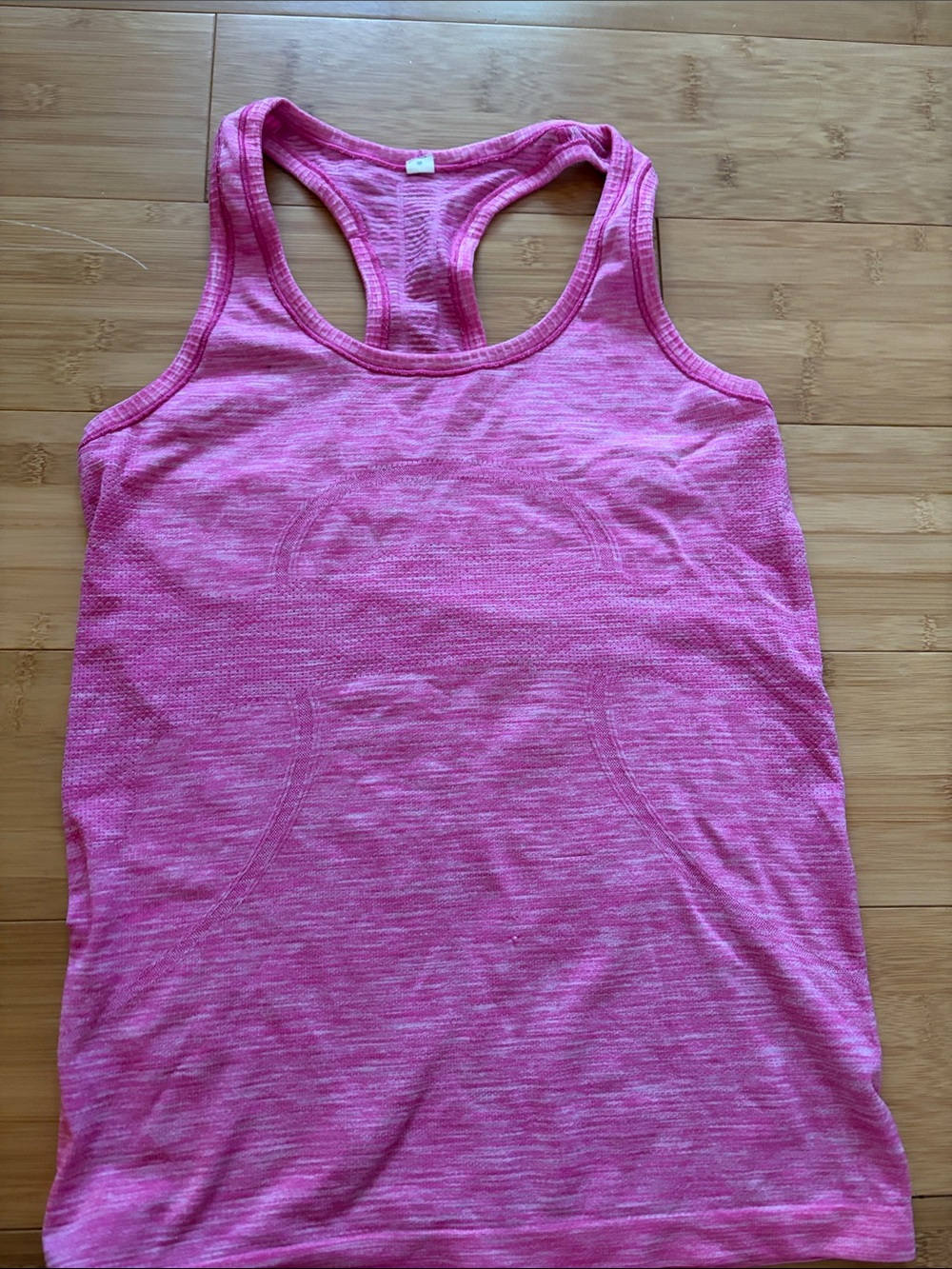 lululemon athletica Pink Heathered Racerback Tank